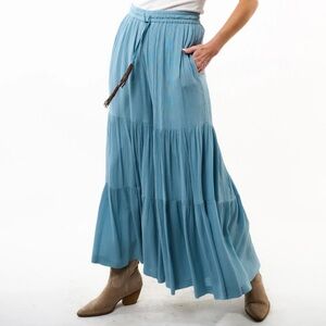 NWT Aratta Silent Journey Blue Dream Wide-Leg Pants Small S